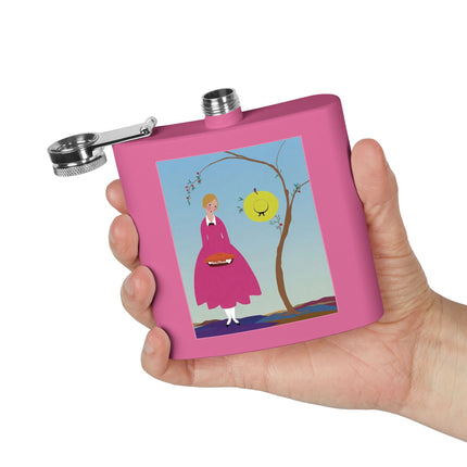 Apple Pie Day Stainless Steel Flask – Sweet Storybook Charm & Gentle Innocence