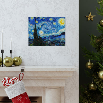 The Starry Night by Vincent Van Gogh Matte Horizontal Posters