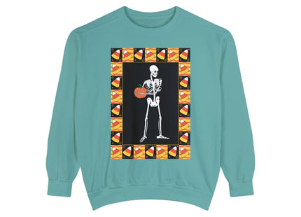 Candy Corn Skeleton Unisex Garment-Dyed Sweatshirt