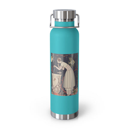 L'Etourdissant Petit Poisson (The Dazzling Little Fish) by George Barbier Copper Vacuum Insulated Bottle, 22oz