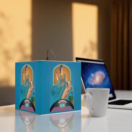 March & Aquamarine Zodiac Light Cube Lamp