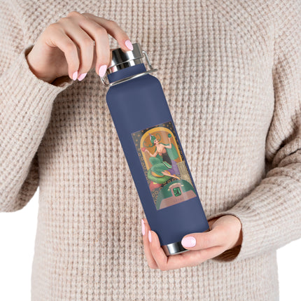 May & Emerald (from the Gem Series) by Sofia Chiostri Copper Vacuum Insulated Bottle, 22oz