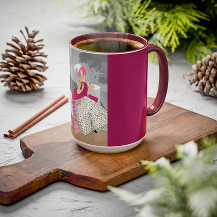 The Red Bird Colorful Mugs – Gentle Storybook Charm & Elegant Whimsy