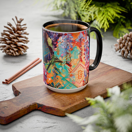 Golden Wisteria Symphony Colorful Mugs (11oz, 15oz)