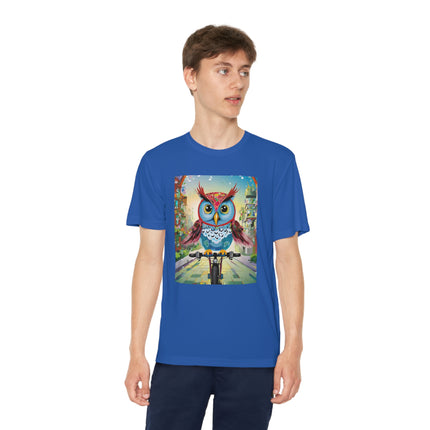 Cycling Owl Youth Competitor Tee – Urban Adventure & Playful Energy