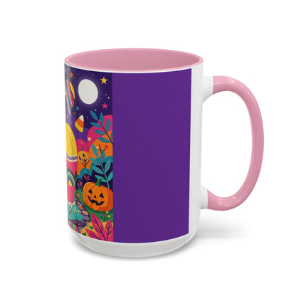 🌙🎃 The Lady Of Moonbeam Hollow Colorful Mug – Whimsical Halloween Charm