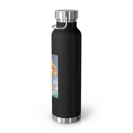 Flight of Blossoms Copper Vacuum Insulated Bottle, 22oz