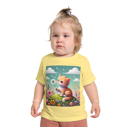 Kitten’s Whispers of Spring Baby T-Shirt – Gentle Breezes & Sweet Discoveries