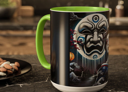 Geisha’s Black Ink Tears Colorful Mugs (11oz, 15oz)