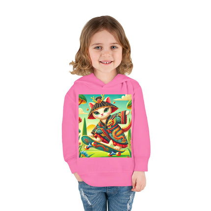 Dragon Dance on Wheels Toddler Pullover Fleece Hoodie