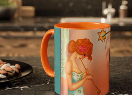 Heavenly Angel Duet Colorful Mugs (11oz, 15oz)
