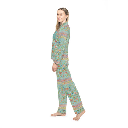 Chinese Ornament by Owen Jones Women's Satin Pajamas (AOP)