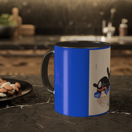 Illustrations of Japanese Toys Pl.009 by Kawasaki Kyosen Colorful Mugs, 11oz