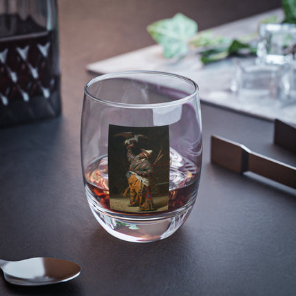 A Rich Kirghiz Huntsman with a Falcon by Vasily Vereshchagin Whiskey Glass