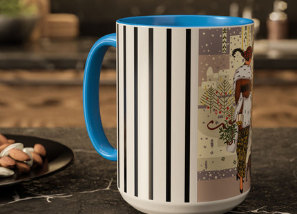 Wrapped in Elegance Colorful Mugs (11oz, 15oz)