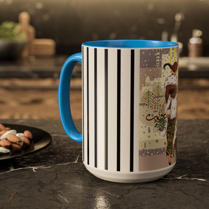 Wrapped in Elegance Colorful Mugs (11oz, 15oz)