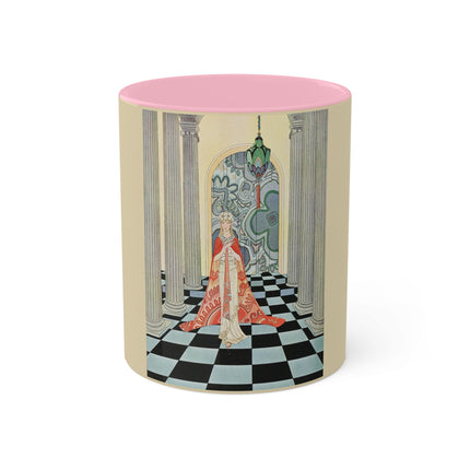 Cadmus Beheld a Female Figure by Virginia Frances Sterrett Colorful Mugs, 11oz