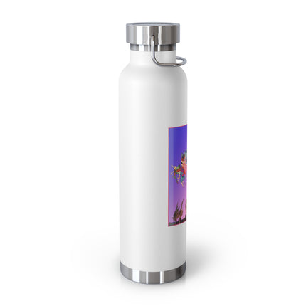 Fairies, Pixies, and Petals in Twilight's Embrace Copper Vacuum Insulated Bottle, 22 oz