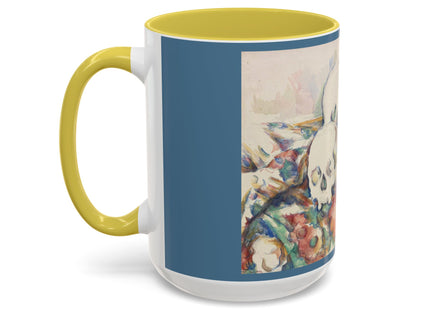 The Three Skulls by Paul Cézanne Colorful Mugs (11oz, 15oz)