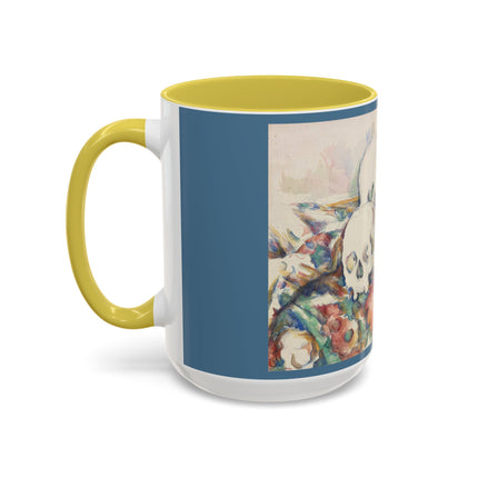 The Three Skulls by Paul Cézanne Colorful Mugs (11oz, 15oz)