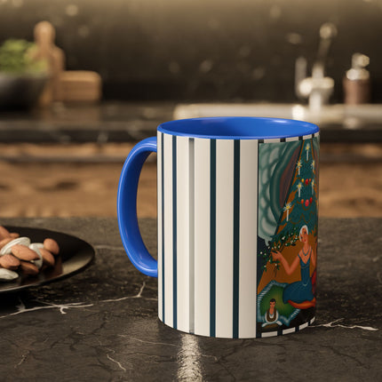 Art Deco Christmas Elegance Colorful Mugs (11oz, 15oz)