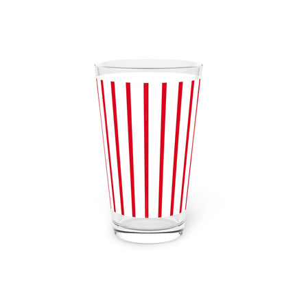 Art Deco Christmas Glass, 16oz