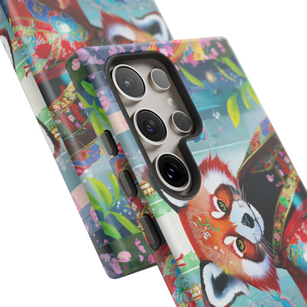 Cybernetic Red Panda Phone Cases