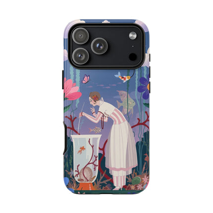 🐠🌸 The Enchanted Aquarium Garden Phone Case – Art Deco Underwater Fantasy