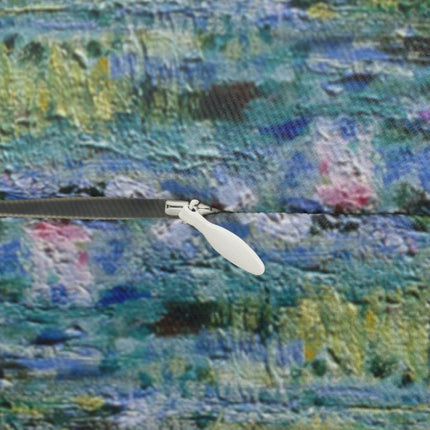 Water Lilies and Japanese Bridge by Claude Monet Spun Polyester Lumbar Pillow