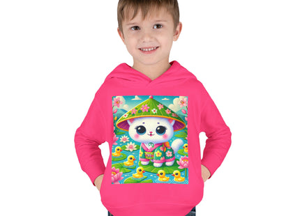 Lily Pond Stroll Toddler Pullover Fleece Hoodie