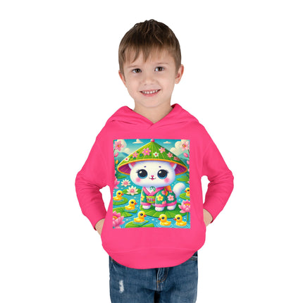 Lily Pond Stroll Toddler Pullover Fleece Hoodie