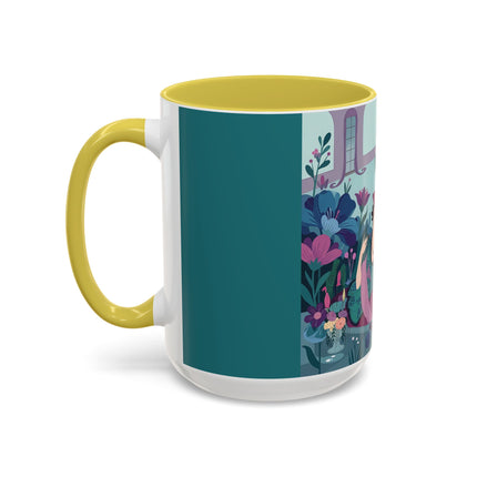 The Ladies Of The Secret Masquerade Colorful Mugs – Art Deco Floral Mystery
