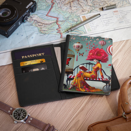 Reading In A Painted Garden Passport Cover