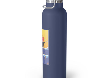 Golden Seas and Whimsical Dreams Copper Vacuum Insulated Bottle, 22oz