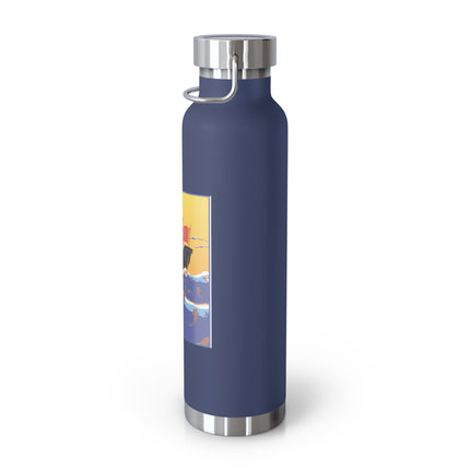 Golden Seas and Whimsical Dreams Copper Vacuum Insulated Bottle, 22oz