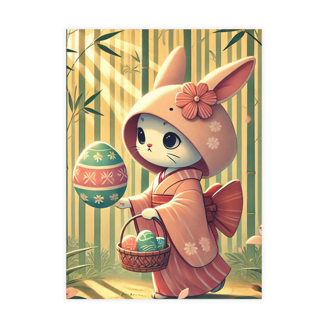 Geisha Kitten’s Easter Stroll Postcards (envelopes included) - Bundles of 10, 30, 50 Pieces