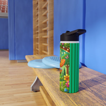 Robot Fairy Stainless Steel Water Bottle, Standard Lid