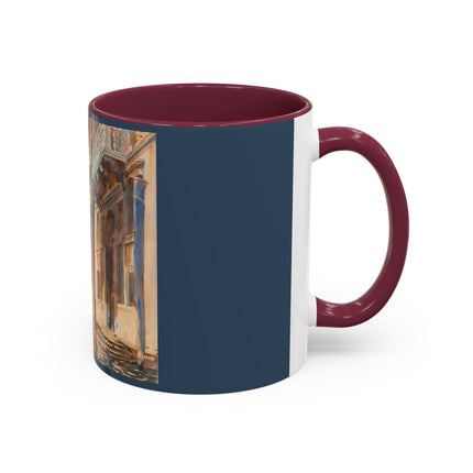 Gondola Moorings on the Grand Canal by John Singer Sargent Colorful Mugs (11oz, 15oz)