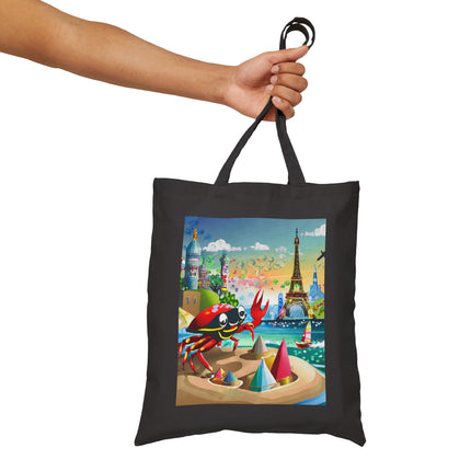Crab Architect Cotton Canvas Tote Bag