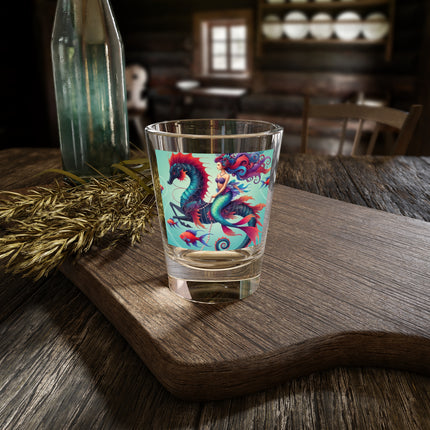 Mermaid & Sea Dragon Shot Glass – Ocean Guardian & Mythic Beauty