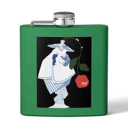 Blue & White Porcelain Geisha Flask – Quiet Elegance & Timeless Grace