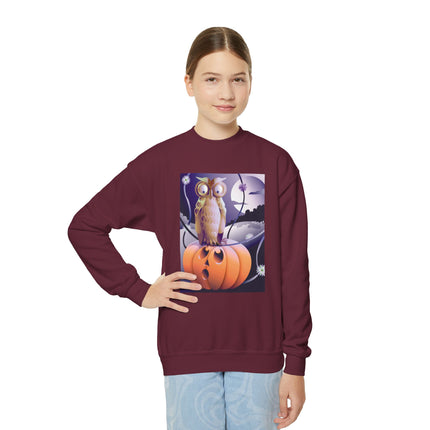 The Startled Pumpkin Youth Crewneck Sweatshirt