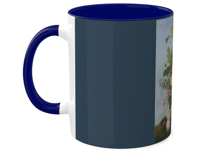 Bouquet of Flowers and a Nest by Sebastian Wegmayr Colorful Mugs, 11oz