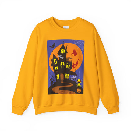 Halloween Night at the Haunted House Unisex Heavy Blend™ Crewneck Sweatshirt