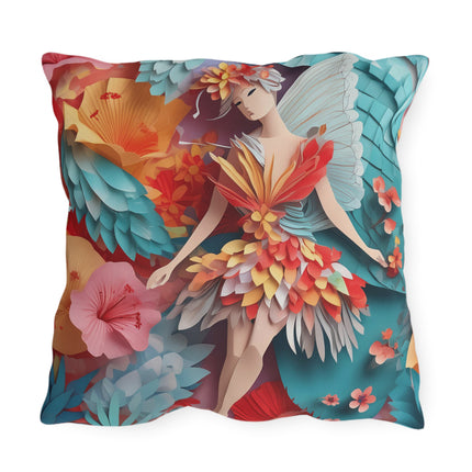 Hibiscus Fairy Outdoor Pillows