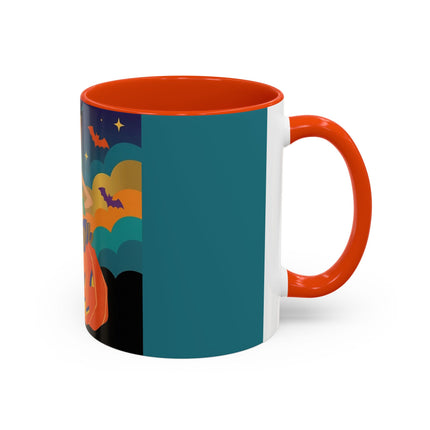 🌙🎃 The Witch Of Crescent Moon Pumpkin Colorful Mug – Colorful Halloween Charm