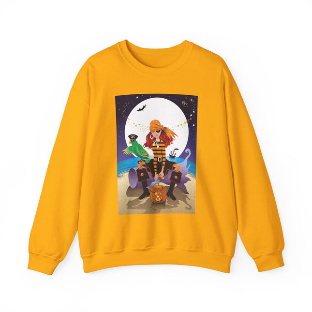 Moonlit Pirate Halloween Unisex Heavy Blend™ Crewneck Sweatshirt