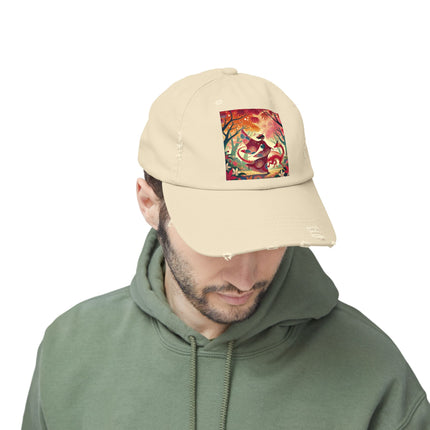 The Dragon Fairy’s Dance Unisex Distressed Cap