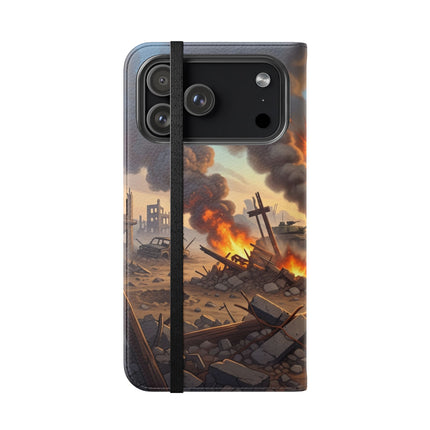 🦉🌟 The Owl on the Front Lines Flip Case – Courage & Quiet Strength