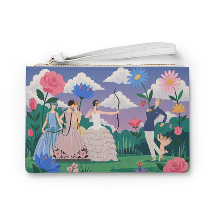 🏹🌸 Cupid’s Arrow Clutch Bag – Art Deco Garden Romance